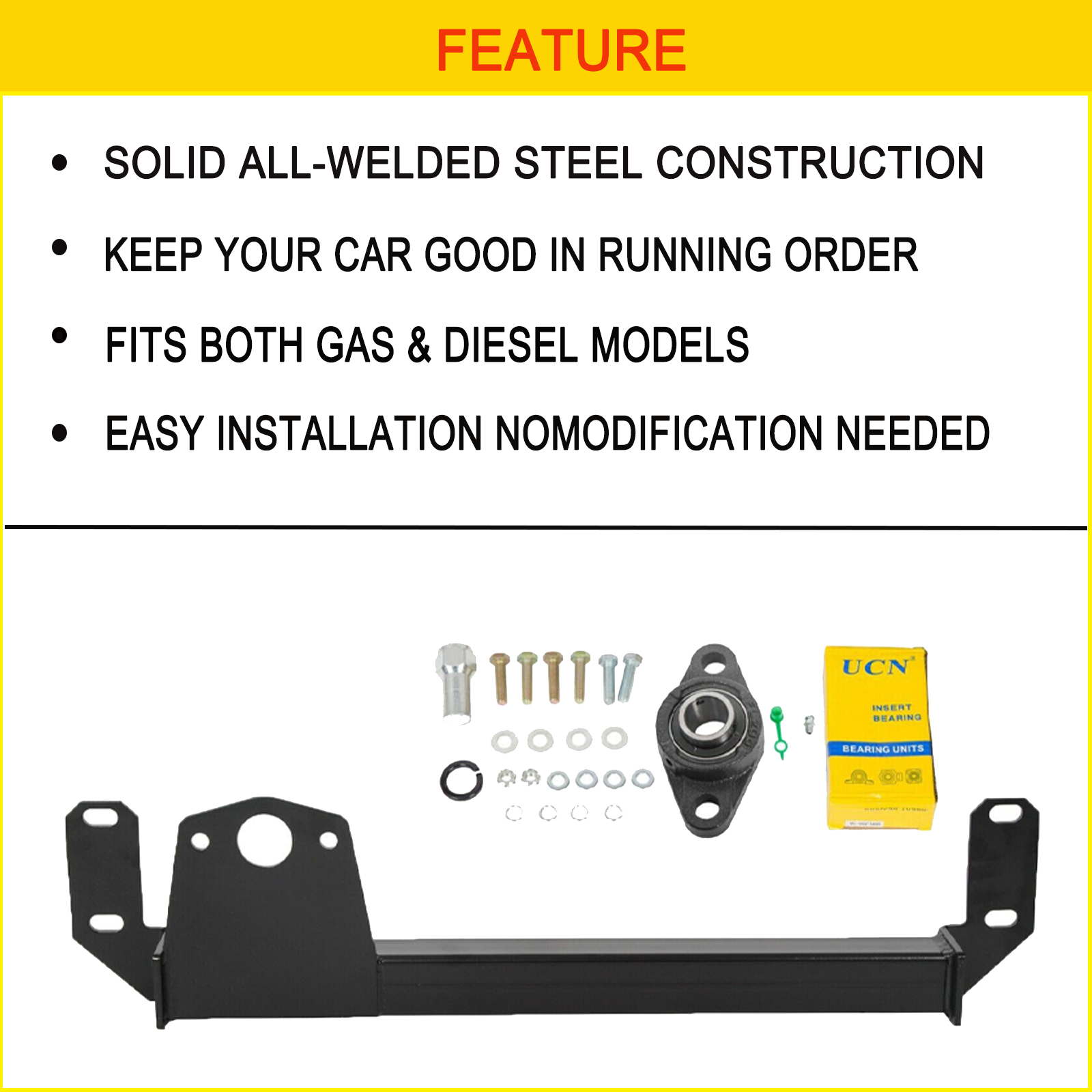 For 9402 Dodge Ram 1500 2500 3500 4WD Steering Gear Box Stabilizer