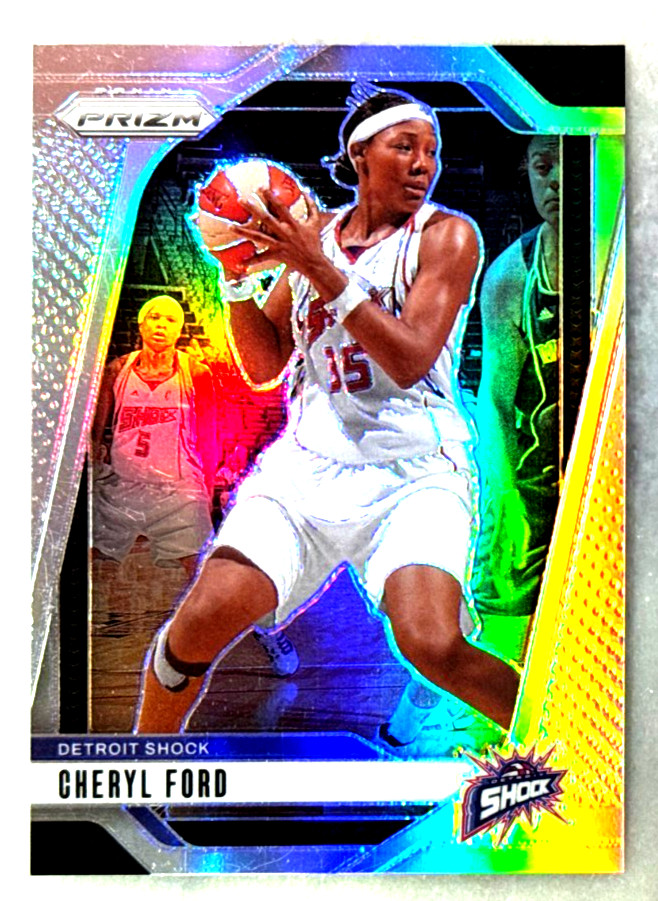 Cheryl Ford 2024 Panini Prizm WNBA Silver Prizm Card-#59 Detroit Shock