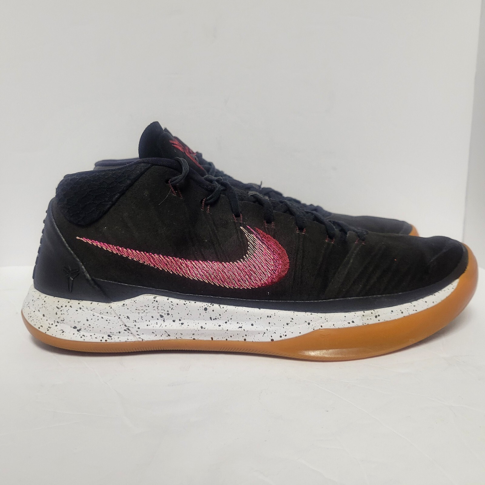 Nike Zoom Kobe AD Mid Size 13 Black Sail Pink Gum Lunarlon Basketball Shoes 922482-006
