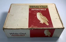 White Owl Invincible Cigar Box General Cigar Company NY Vintage Tobacco