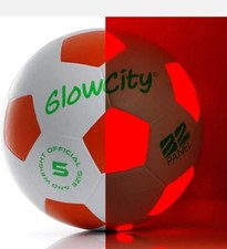 LED Light Up Soccer Ball Size 5 Glow in The Dark Official Size and Weight NEW
