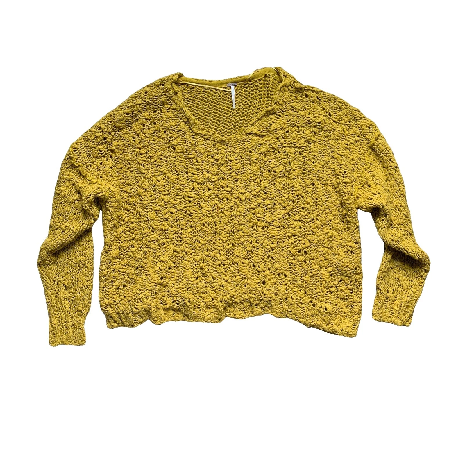 Free People 聚酯纤维 V 领毛衣女