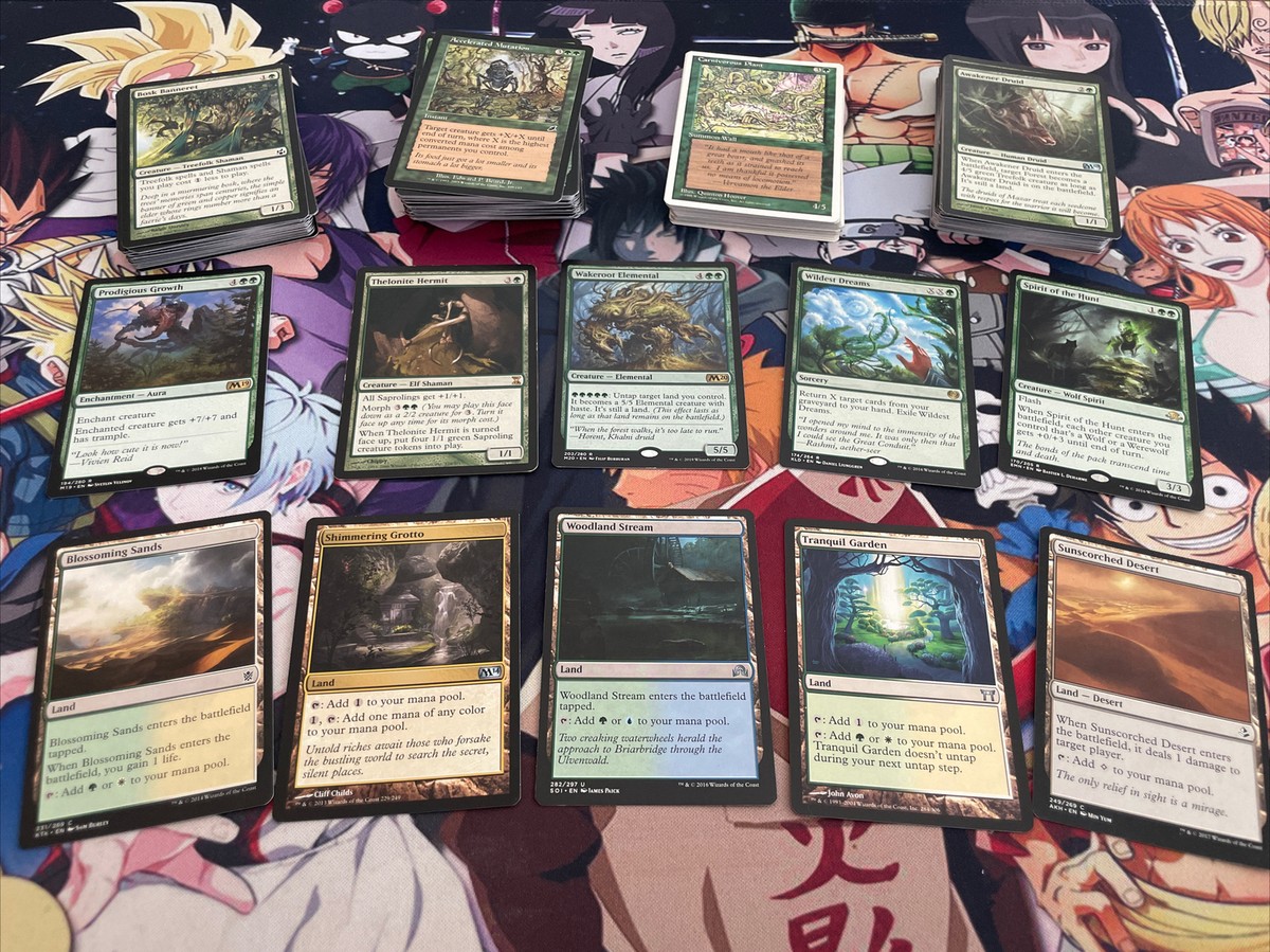 MTG 500 GREEN card THE BEST, rare, uncommon- see description | eBay