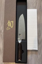 Shun TDM0702 7 Inch Premier Santoku Knife