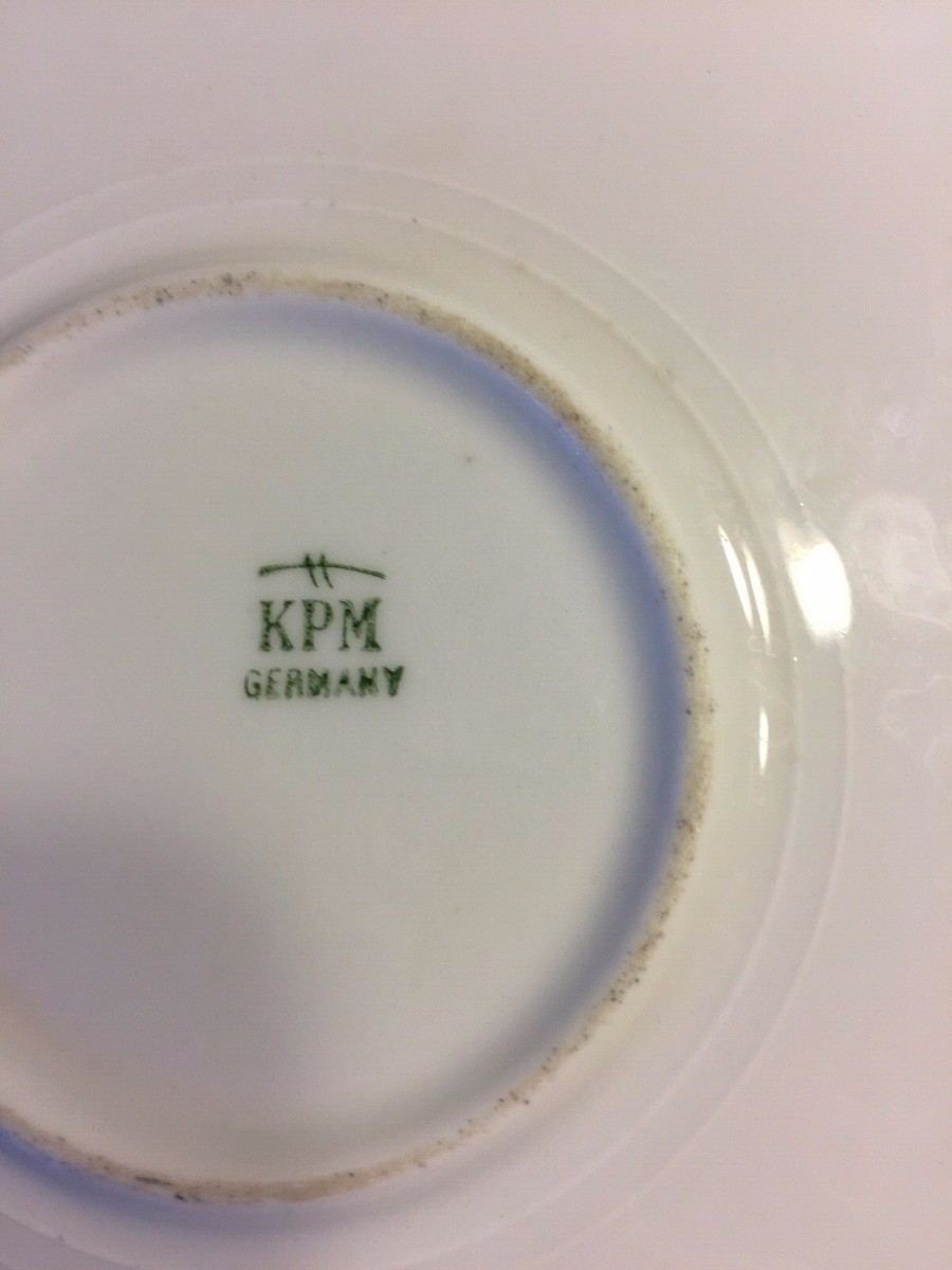 Beautiful Antique - KPM Gold-trimmed Floral Platter (10.5 inch