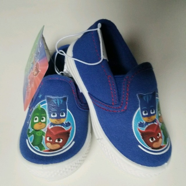 Toddler Boys Shoes Size 5 Canvas Slip On Sneakers PJ Masks Kids Disney