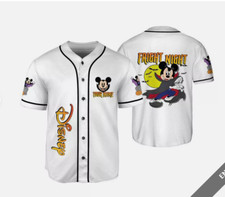 Personalized Mickey Mouse Vampire Fright Night Halloween3D Baseball Jersey Shirt