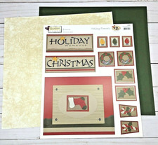 CHRISTMAS Holiday Moments Paper Die Cut Scrapbook 12x12 Page Kit 3602 TLC NEW