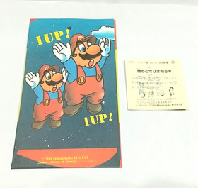 (Game Item) Sticker, Super Mario Bros 2 mushroom 1986, Amada, Mint, Famicom Card
