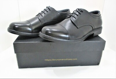Bruno Marc Mens Black Downing-01 Cap Toe Oxford Dress Shoe  display picture 2
