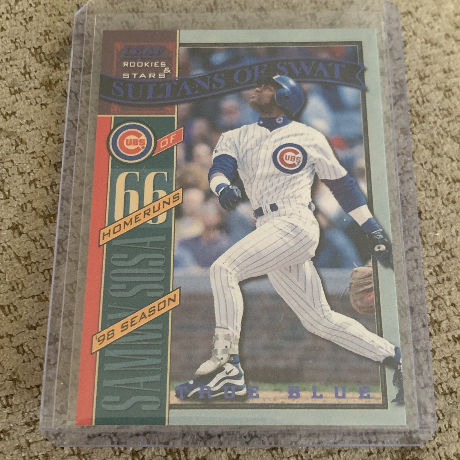 1998 Leaf Rookies & Stars True Blue /500 Sammy Sosa #337