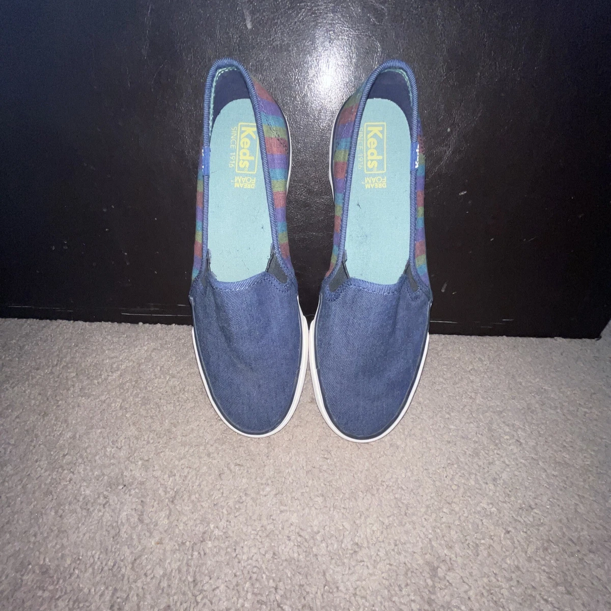 Keds denim slip best sale ons