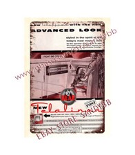1955 Bear Telaliner Automotive Car Wheel Alignment Machine Metal Tin Sign