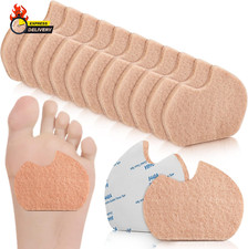 24 Pieces Foot Pads for Dancer Sesamoiditis Pads for Ball of Feet Pain Felt Fore