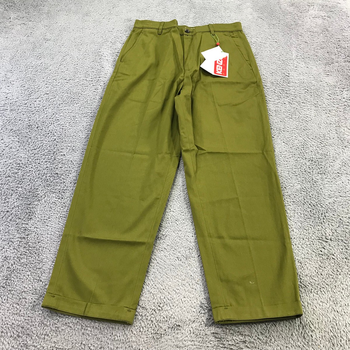 KENZO Pants Mens 38 Straight Leg Tailored Trouser Classic Chino