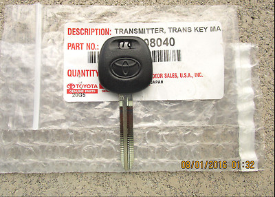 10 - 13 TOYOTA HIGHLANDER SPORT MASTER TRANSPONDER CHIP UNCUT KEY BRAND NEW