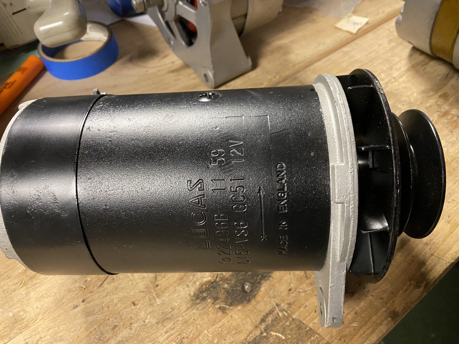 22462 LUCAS JAGUAR ASTON MARTIN DB2-DB4 C45 GENERATOR  DYNAMO Rebuilt Exchange
