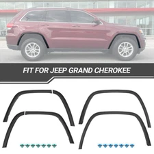 6 PCS For 2017-2022 Jeep Grand Cherokee Wheel Arch Fender Flare Molding Trim Set