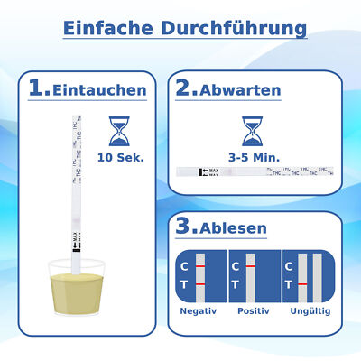 Easy@Home 15×Drogentest Cannabis Urin THC Marihuana Haschisch Einzel
