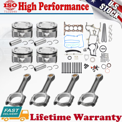 Engine Rebuild Kit - Piston/ Gasket / Timing Chain Kit For Chevrolet Buick 1.4T