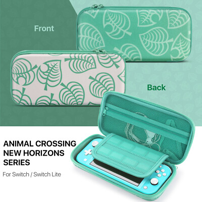 Switch Lite Travel Case Portable Hard Shell, Animal Crossing Leaf