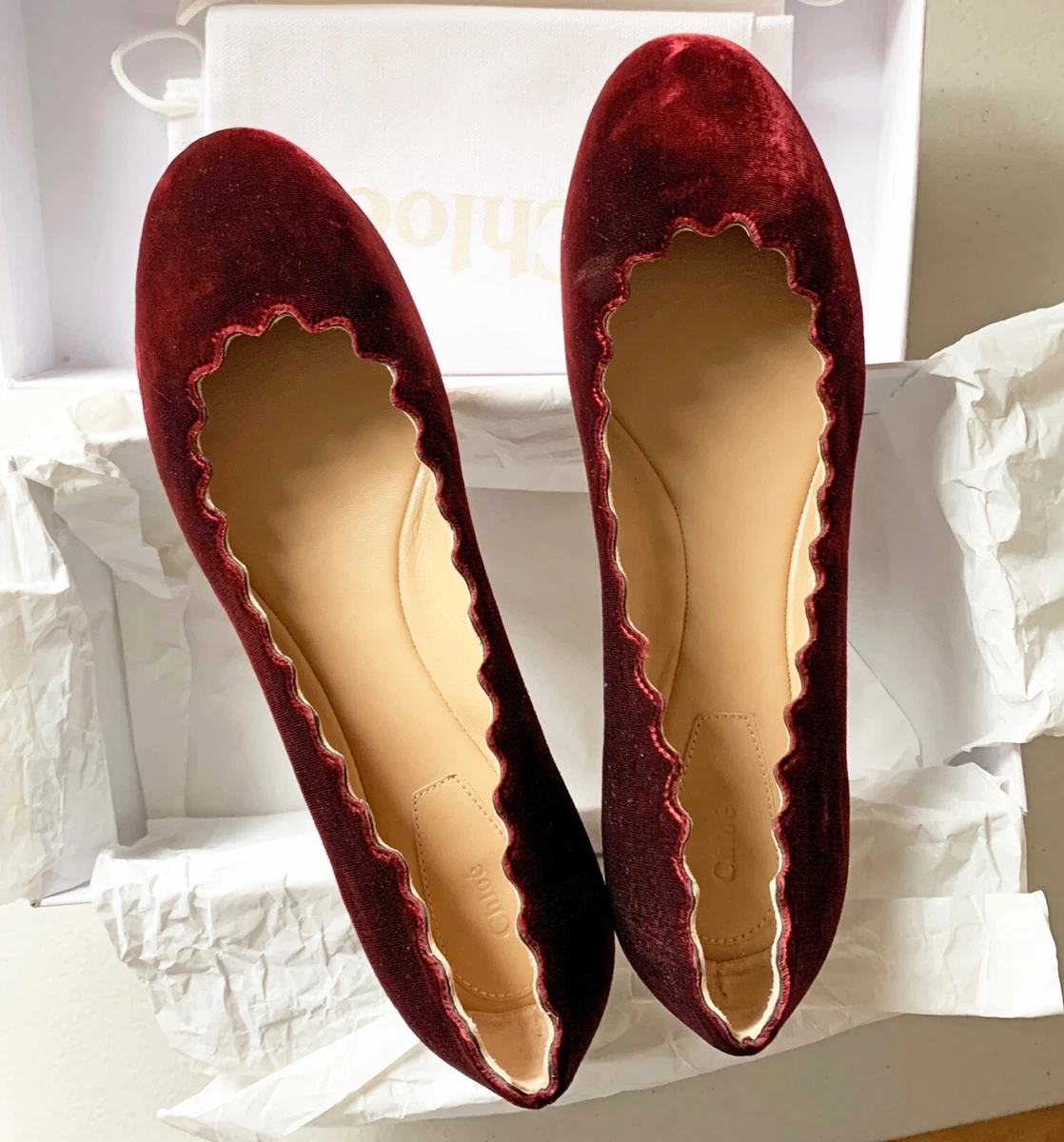 Chloe scalloped hotsell flats sale