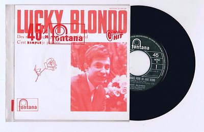 45 RPM SP JUKE BOX LUCKY BLONDO DER ROTEN ROSEN FÜR EINEN BLONDEN ENGEL (1965)