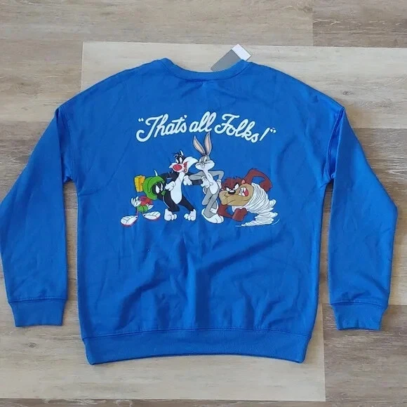 ASOS DESIGN - Pull avec motif Looney Tunes - Bleu | ASOS