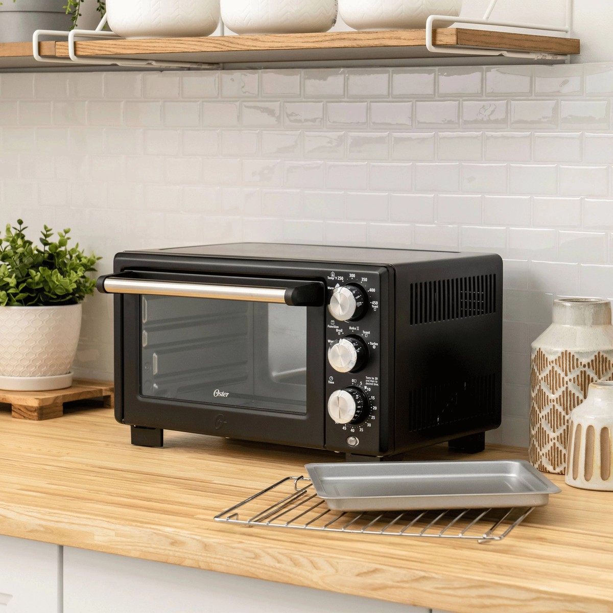 Brand New Oster 4 Slice Countertop Convection Toaster Oven – Matte