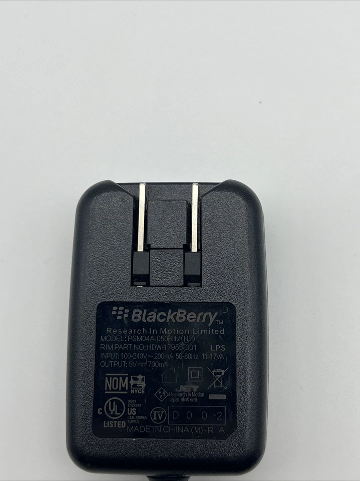 Genuine Blackberry AC Adapter Power Phone Charger - PSM04A-050RIM - 5V - Image 2 of 3
