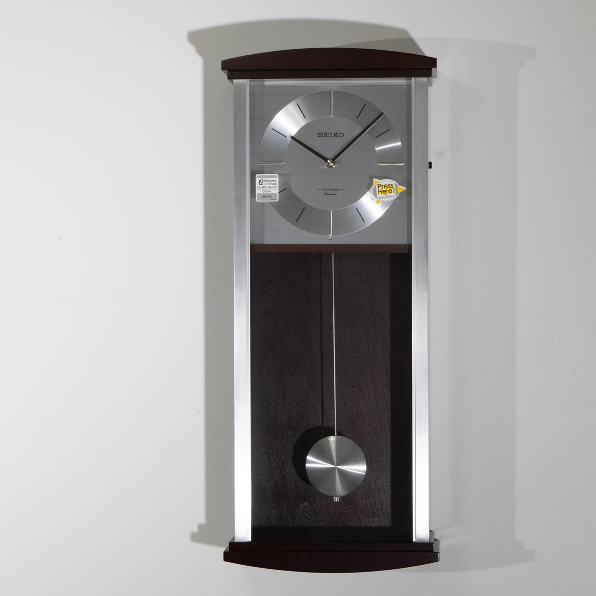 アンティーク　置き時計　SEIKO QUARTZ CLOCK Vintage Seiko Oval Rectangular Quartz Rotating Anniversary