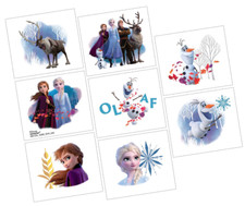 Disney Frozen 2 Anna Elsa Tattoos Birthday Party Favors Supply- One Sheet 8ct.