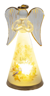 Ganz Light up Autumn Blessing Angel '' Live Simply''