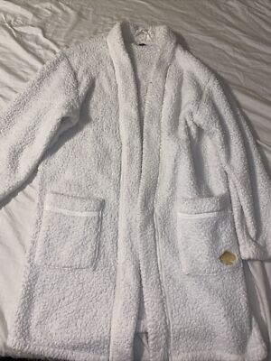 KATE SPADE NEW YORK WHITE FLEECE CARDIGAN WOMENS