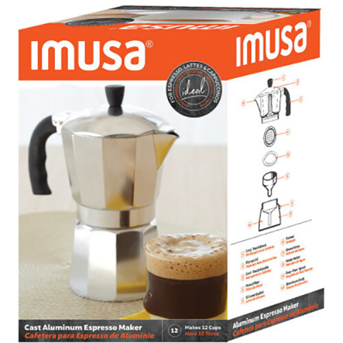 IMUSA B12045V 12Cup Aluminum Espresso Stovetop Coffee Maker eBay