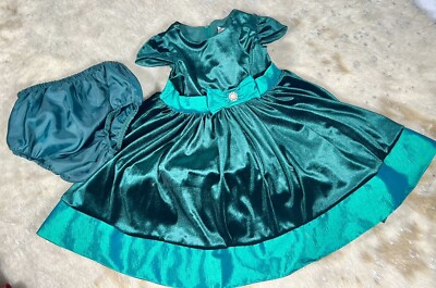 Rare Editions green dress christmas 18 months old velvet Dillards | eBay Rare Editions green dress christmas 18 months old velvet Dillards | eBay