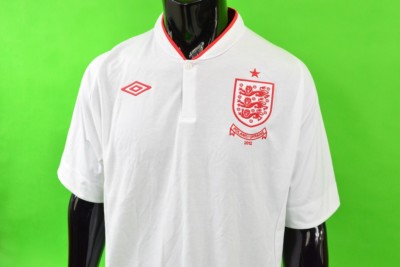 Euro 2012 POLAND-UKRAINE UMBRO England Home Football Shirt SIZE 50