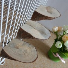 1pc Natural Wood Parrot Perches Stand Platform Squirrel Hamster Pet Parakeet Toy