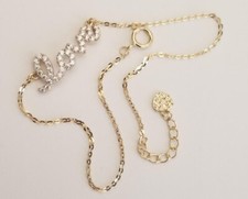 14k Real Solid Yellow Gold Anklet Bracelet Lo...