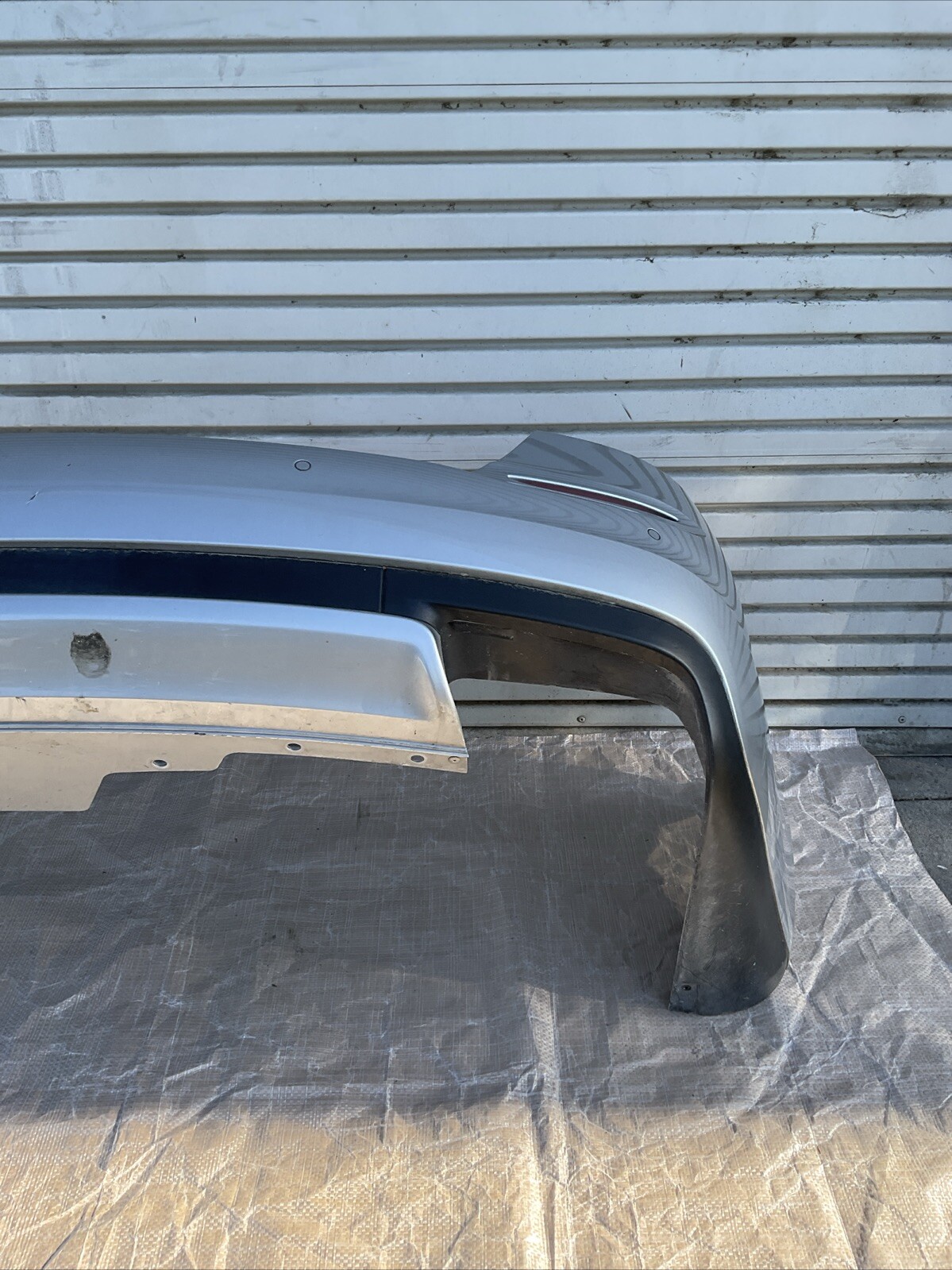 14-17 Maserati Quattroporte Q4/S Rear Bumper Cover Silver Paint Code 817/B OEM