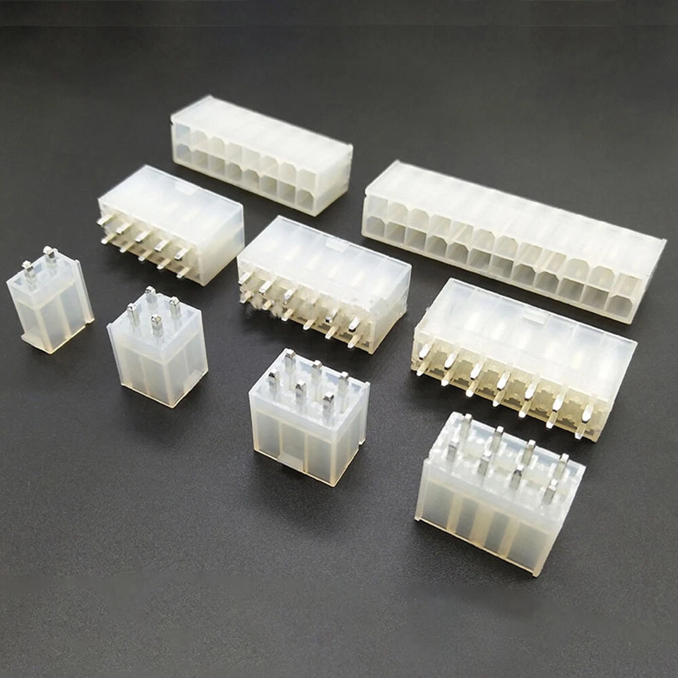 4.2MM Plug+Socket+Crimps Connector 2-24P Female Row Straight Pin Header Strip - Image 2 of 4