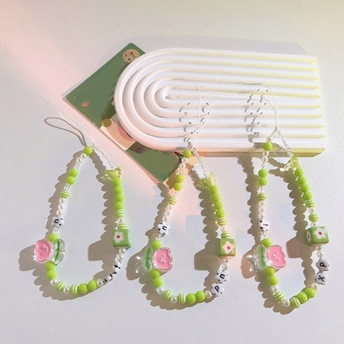 Women Girls Cellphone Pendant Hanging Cord Beaded Telephone Strap Jewelry Chain - Photo 5/8