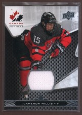 2018 Upper Deck Team Canada Juniors Jersey #43 - Cameron Hillis