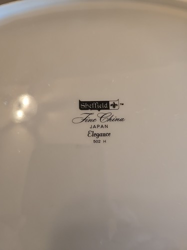 Vintage 1960's Sheffield Fine China "ELEGANCE" #502 Oval Serving Platter JAPAN - Picture 4 of 4