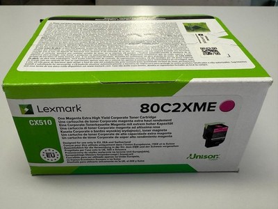 Lexmark 80C2XME Toner - Magenta Rot - Original Kartusche - nagelneu und OVP