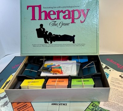 THERAPY THE GAME Pressman 1986 Vintage Psychology Board Game 100% COMPLETE