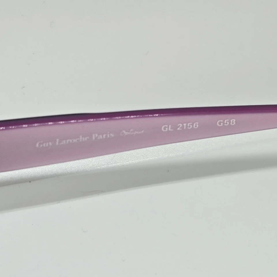 Guy Laroche Optique Sunglasses PURPLE/BROWN (Model GL 2156 G58) 58-14-140 France - Image 4 of 4