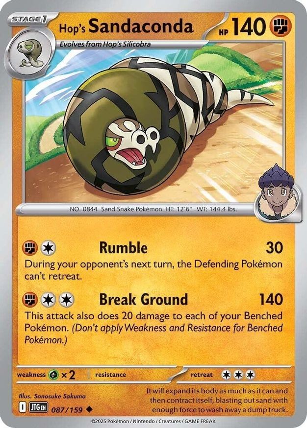 Pokemon Hop's Sandaconda (87/423) Journey Together LP