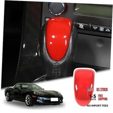 Compatible with Corvette C6 2005-2013 Gear Shift Knob Cover Trim, ABS Gear Red