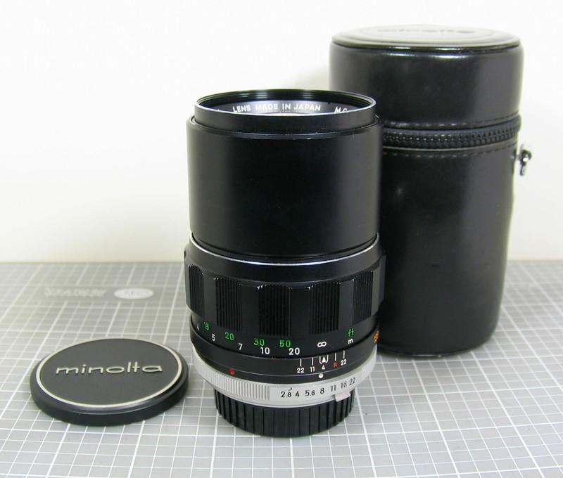Minolta MC Tele Rokkor-PF 135mm f/2.8 Telephoto Lens with Case Japan Read